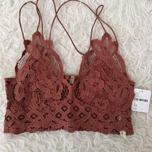 NWT Free People Lace Bralette with Adjustable Straps